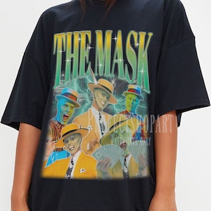 DIE MASKE Retro Shirt, Jim Carrey Comedian Shirt, Jim Carrey Hommage Shirt, The Truman Show Tees, Jim Carrey lustiges Shirt, Jim Carrey Tribut