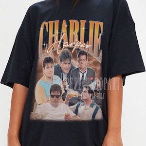 CHARLIE HARPER Shirt, Charlie Sheen Actor Tees, Charlie Harper Homage Tshirt, Charlie Harper Fan Retro 90s Shirt, Charlie Harper Merch Gift