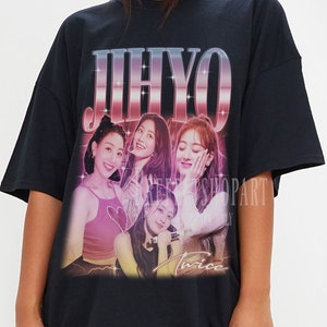 Jihyo Twice, chemise Jihyo, t-shirts Momo Fan, Jihyo Twice Merch, chemise vintage Jihyo, t-shirt rétro Jihyo Korean Singer Tour, chemise affiche Jihyo