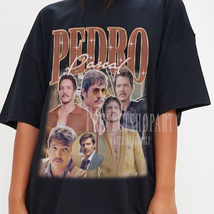 PEDRO PASCAL Shirt, Actor Pedro Pascal Shirt Retro 90s, Narco Pedro Pascal Fans Gift, Pedro Pascal Tribute Celebrity Shirt
