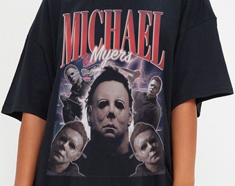 MICHAEL MYERS Vintage Shirt, Michael Myers Homage Tshirt, Jason Voorhees T-Shirt, Friday the 13th Horror, Stranger Shirt, Halloween Shirt