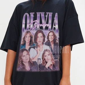 OLIVIA BENSON Shirt, Olivia Benson Homage T-Shirt, Law And Order SVU Vintage Retro Merch Fans Gift, Funny Olivia Benson Bootleg 90s Shirt