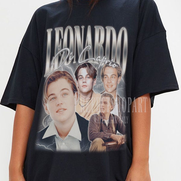 LEONARDO DiCaprio Shirt, Dicaprio Jack Dawson Shirt, DiCaprio 1998 Titaniic, Candie Django Movie, Leonard Dicaprio TShirt, Wallstreet Shirt