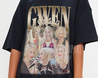 GWEN STEFANI Shirt, Gwen Stefani Homage T-Shirt, Gwen Renée Stefani American Vintage Retro Bootleg Merch, Gwen Stefani Fans Gift
