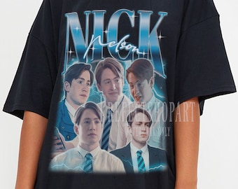 NICK NELSON Shirt, Nick Nelson Homage T-Shirt, Kit Sebastian Connor Engelse acteur Vintage Retro Merch, Funny Heartstopper Tees Fans Gift