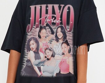 Jihyo Twice, camiseta de Jihyo, camisetas de fans de Momo, productos de Jihyo Twice, camiseta vintage de Jihyo, camiseta retro de la gira coreana de Jihyo, camiseta con póster de Jihyo