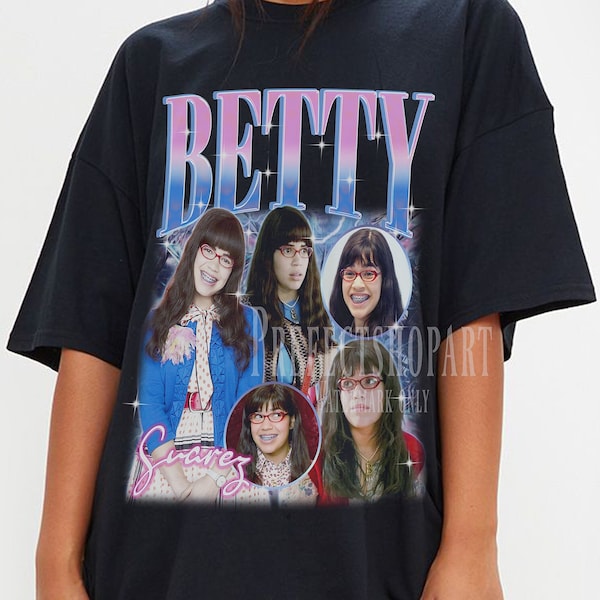 BETTY SUAREZ Shirt, Betty Suarez Homage T-Shirt, Beatriz U. Suarez Ugly Betty Movie Character Vintage Merch, America Ferrera Tee Fan Gift