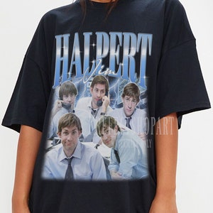 JIM HALPERT Shirt, Jim Halpert Retro Shirt, Vintage John Krasinski Homage Shirt, Jim Halpert Bootleg Tshirt, The Office Halpert Merch