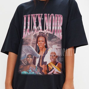 Luxx Noir London Retro Shirt, Luxx Noir London 90er Jahre Vintage Hommage Shirt, Rupaul'sDrag Race,Drag Racer Staffel 15, Geschenk für Fan