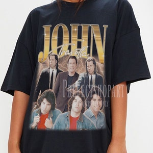 JOHN TRAVOLTA Vintage Shirt, John Confused Travolta Tshirt, John Travolta Fan Tee, John Travolta Retro 90s Sweater, John Travolta Merch
