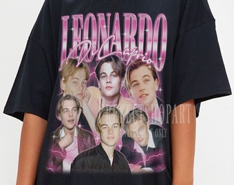 LEONARDO DiCaprio Shirt, Dicaprio Jack Dawson Shirt, DiCaprio 1998 Titaniic, Candie Django Movie, Leonard Dicaprio TShirt, Wallstreet Shirt