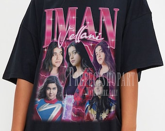 IMAN VELLANI Vintage Shirt, Iman Vellani Homage Fan Tees, Iman Vellani Homage Retro, Iman Vellani Graphic Retro 90s, Iman Vellani Merchi