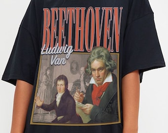 Ludwig Van Beethoven Shirt, Beethoven Homage Shirt, Beethoven Shirt, Beethoven Gift, Beethoven Unisex Shirt, Beethoven Componist Shirt