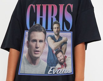 Chris Evans Shirt, Chris Evans Retro Homage Shirt, Chris Evans Vintage Shirt, Chris Evans Gift for fan, Chris Evans Fan Shirt
