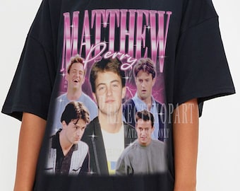 MATTHEW PERRY Vintage Shirt, Chandler Bing Hommage Tshirt, Chandler Bing Fan T-Shirts, Matthew Perry Retro 90er Jahre Pullover, Mike O'Donnell Merch Geschenk