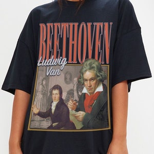 Ludwig Van Beethoven Shirt, Beethoven Homage Shirt, Beethoven Shirt, Beethoven Gift, Beethoven Unisex Shirt, Beethoven Composer Shirt