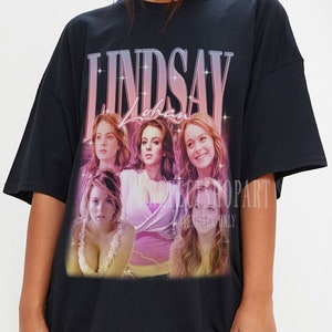 LINDSAY LOHAN Shirt, Lindsay Lohan Homage T-Shirt, Lindsay Dee Lohan American Actress Vintage Retro Bootleg Merch, Lindsay Lohan Fan Gift