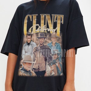 CLINT EASTWOOD Vintage Shirt, Clint Eastwood Homage Tshirt, Clinton Eastwood, Clint Eastwood Retro 90s Sweater, Clint Eastwood Mayor