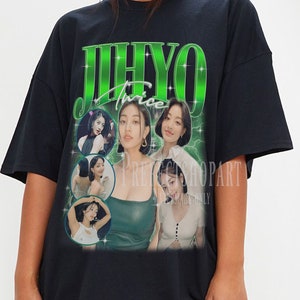 Jihyo Twice, Chemise Jihyo, Momo Fan Tees, Jihyo Twice Merch, Chemise vintage Jihyo, T-shirt Retro Jihyo Korean Singer Tour, Chemise affiche Jihyo