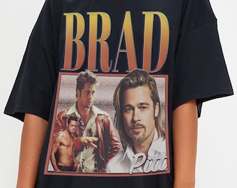 Brad Pitt Retro Shirt, Brad Pitt Shirt, Brad Pitt Homage Shirt, Brad Pitt Fan Shirt, Brad Pitt Unisex Shirt, Brad Pitt Actor Tee