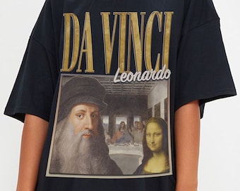 Da Vinci Retro Shirt, Da Vinci Homage Shirt, Da Vinci Shirt, Da Vinci Fan Shirt, Da Vinci Unisex Shirt, Leonardo Da Vinci Painter Shirt