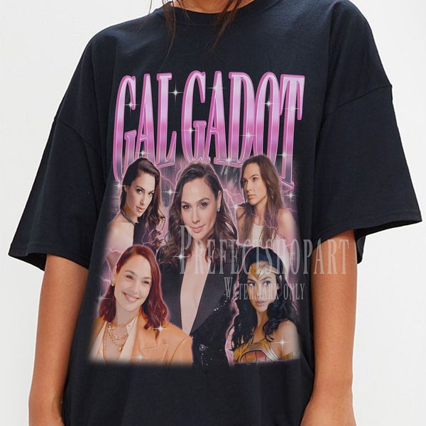 GAL GADOT Retro T-shirt - Gal Gadot Tee, Gal Gadot Long Sleeve Shirt, Gal Gadot Fans Tee, Gal Gadot Kids Tee, Gisele Yashar, Diana Prince