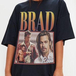 Brad Pitt Retro Shirt, Brad Pitt Shirt, Brad Pitt Homage Shirt, Brad Pitt Fan Shirt, Brad Pitt Unisex Shirt, Brad Pitt Actor Tee