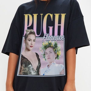 Florence Pugh Retro Shirt, Florence Pugh Shirt, Florence Pugh Actor Shirt, Florence Pugh Homage Shirt, Florence Pugh Gift for fan