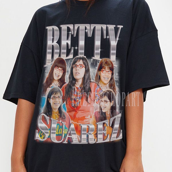 BETTY SUAREZ Shirt, Betty Suarez Homage T-Shirt, Beatriz U. Suarez Ugly Betty Movie Character Vintage Merch, America Ferrera Tee Fan Gift