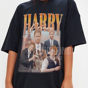 PRINCE HARRY Vintage Shirt, Prince Harry Homage Tshirt, Prince Harry Fan Tees, Prince Harry Retro 90s Sweater, Prince Harry Merch Gift