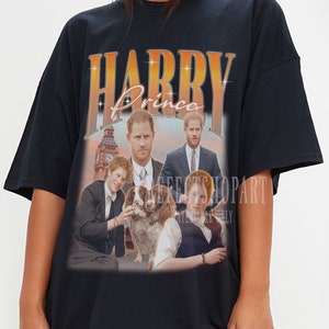 PRINCE HARRY Vintage Shirt, Prinz Harry Hommage Tshirt, Prinz Harry Fan Tees, Prinz Harry Retro 90er Jahre Pullover, Prinz Harry Merch Geschenk