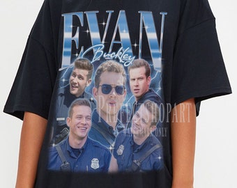 Camisa retro de Evan Buckley, camisa Nine Eleven, camisa retro de la serie, camisa de homenaje vintage de los años 90 de Evan Buckley, regalo de Evan Buckley para fan