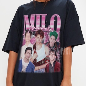 Milo Manheim, Milo Manheim Shirt, Milo Manheim Vintage Tshirt, Milo Manheim Fan Tees, Milo Manheim Movies, Milo Manheim Retro Style Clothing