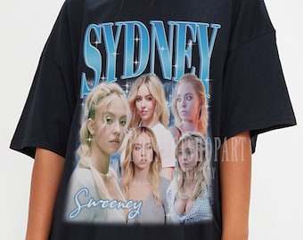 Sydney Sweeney, Camiseta de Sydney Sweeney, Camiseta vintage de Sydney Sweeney, Camisetas de fans de Sydney Sweeney, Películas de Sydney Sweeney, Regalo de Sydney Sweeney