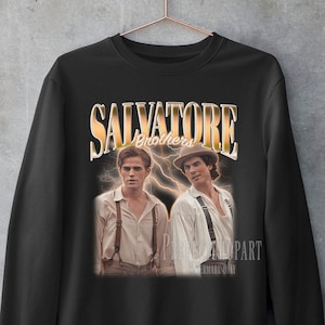 Salvatore Brother&#39;s Sweatshirt, Stefan Salvatore Sweatshirt , Damon Salvatore Shirt, Paul Wesley Shirt, Gift For Fan