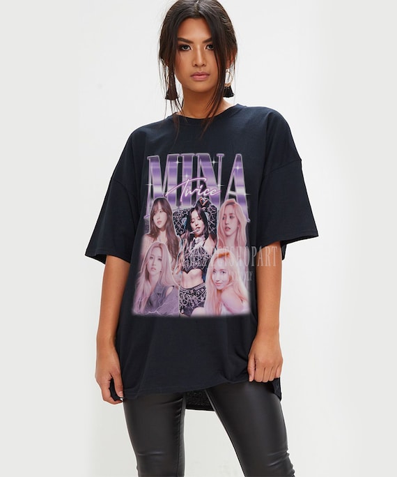 TWICE ミナ　Tシャツ MINA TWICE, KPOP Vintage Style T-shirts Gift, Twice Korean