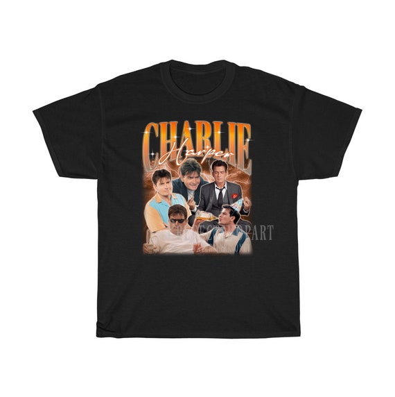 CHARLIE HARPER Shirt Charlie Sheen Actor Tees Charlie Harper Homage Tshirt Charlie Harper Fan Retro 90s Shirt Charlie Harper Merch Gift Etsy Canada