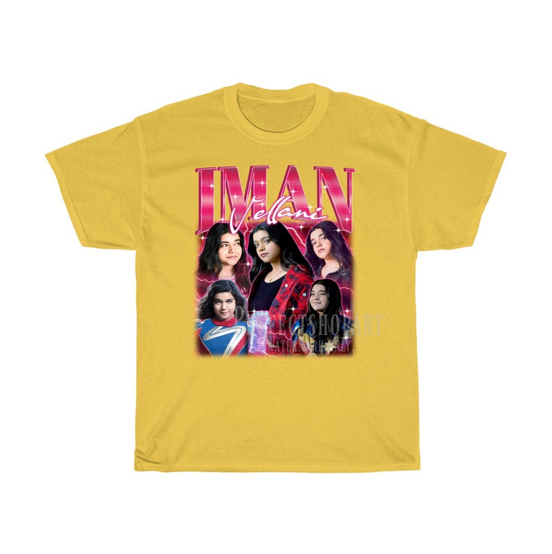 IMAN VELLANI Vintage Shirt, Iman Vellani Homage Fan Tees, Iman Vellani Homage Retro, Iman Vellani Graphic Retro 90-tal, Iman Vellani Merchi Daisy
