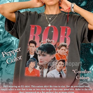 ROB LOWE Shirt, Rob Lowe Homage T-Shirt, Robert Hepler Lowe American Actor Vintage Retro 90s Merch, The Outsiders Tribute Tees Fans Gift