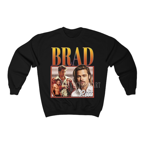 BRAD PITT 90s Vintage Homage Unisex Sweatshirt Retro 90s 