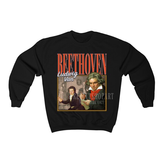Ludwig Van Beethoven Retro Sweatshirt, Ludwig Van Beethoven Homage
