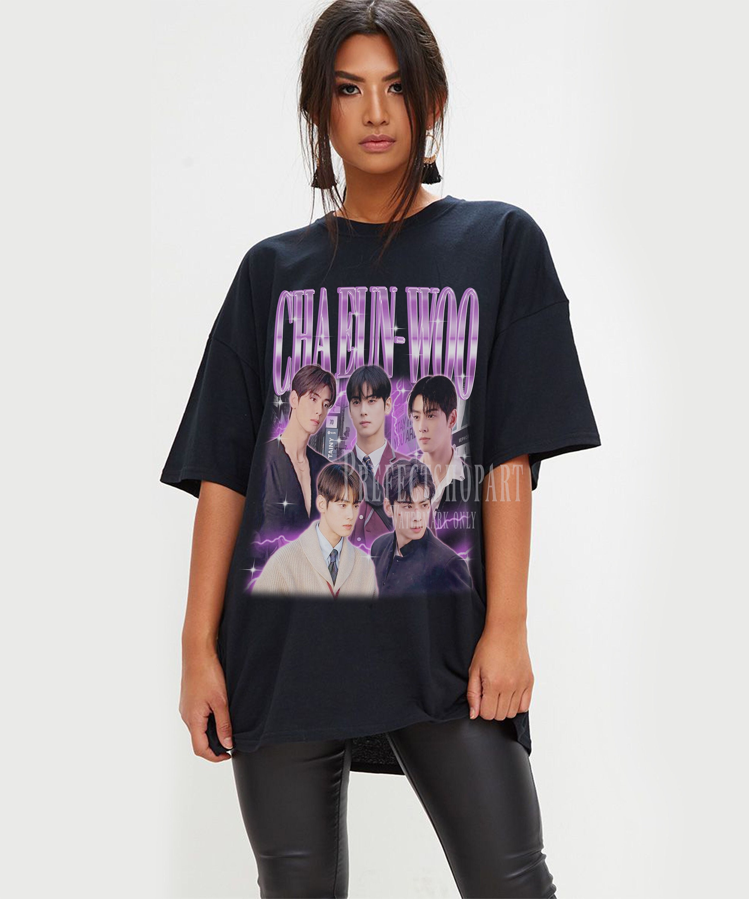 CHA EUN-WOO CK サイン入りＴシャツ CHA EUN-WOO CK サイン入りTシャツ CHA EUN-WOO チャウヌ CK サイン入りの