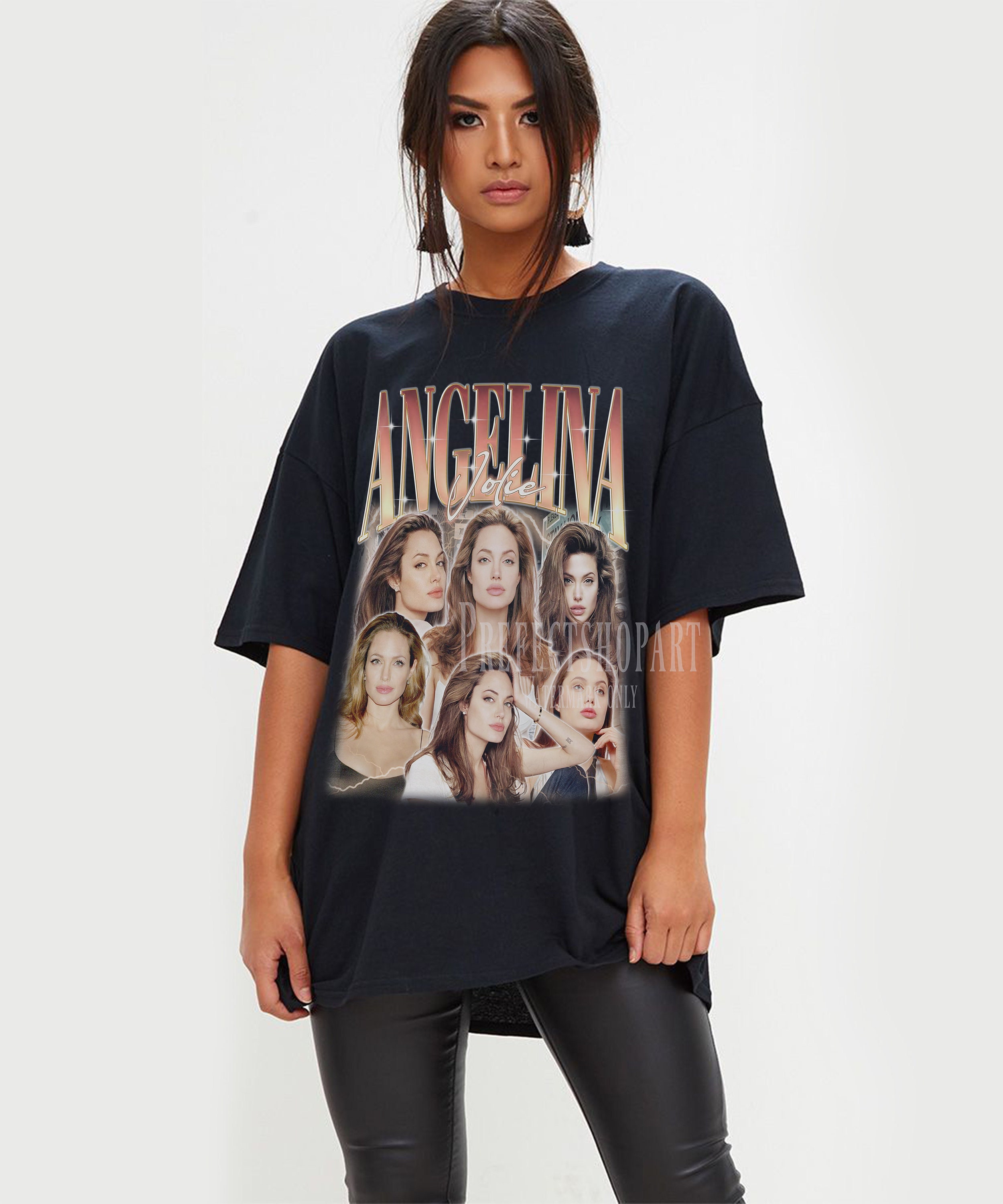 ANGELINA JOLIE Shirt, Angelina Jolie Homage Tshirt, Angelina Jolie Brad Pitt, American Actress Angelina Jolie Shirt, Jolie Film Tee Shirt