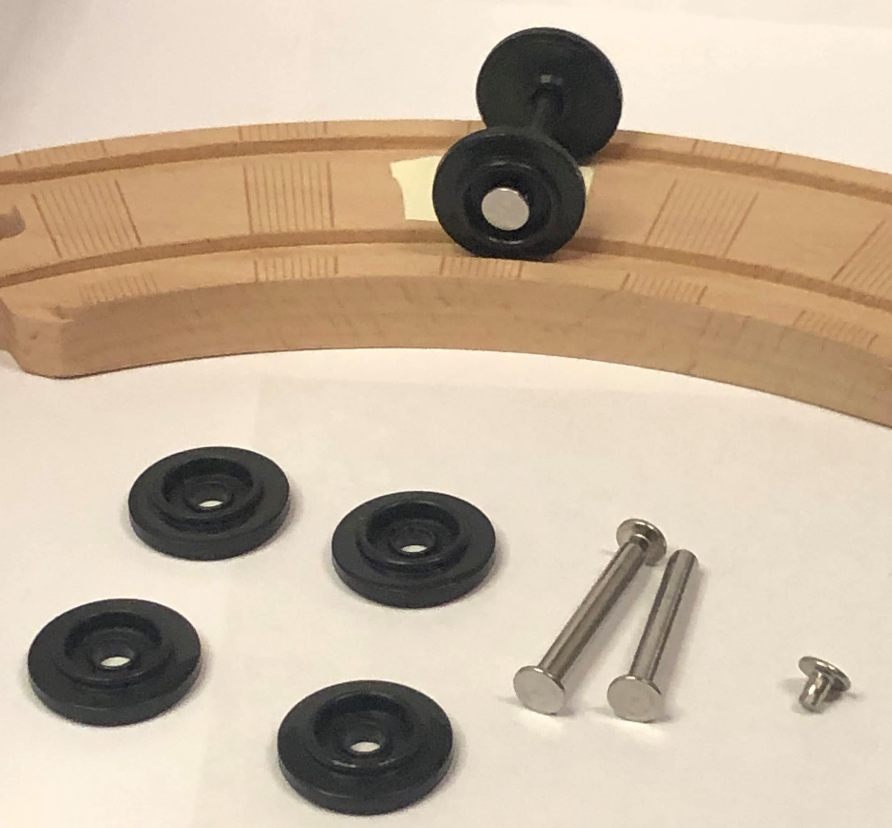 Plastic Wooden Toy Train Wheels and Axle Assembly Etsy