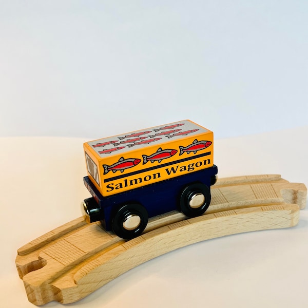 Alaskan Salmon Wagon Wooden Train