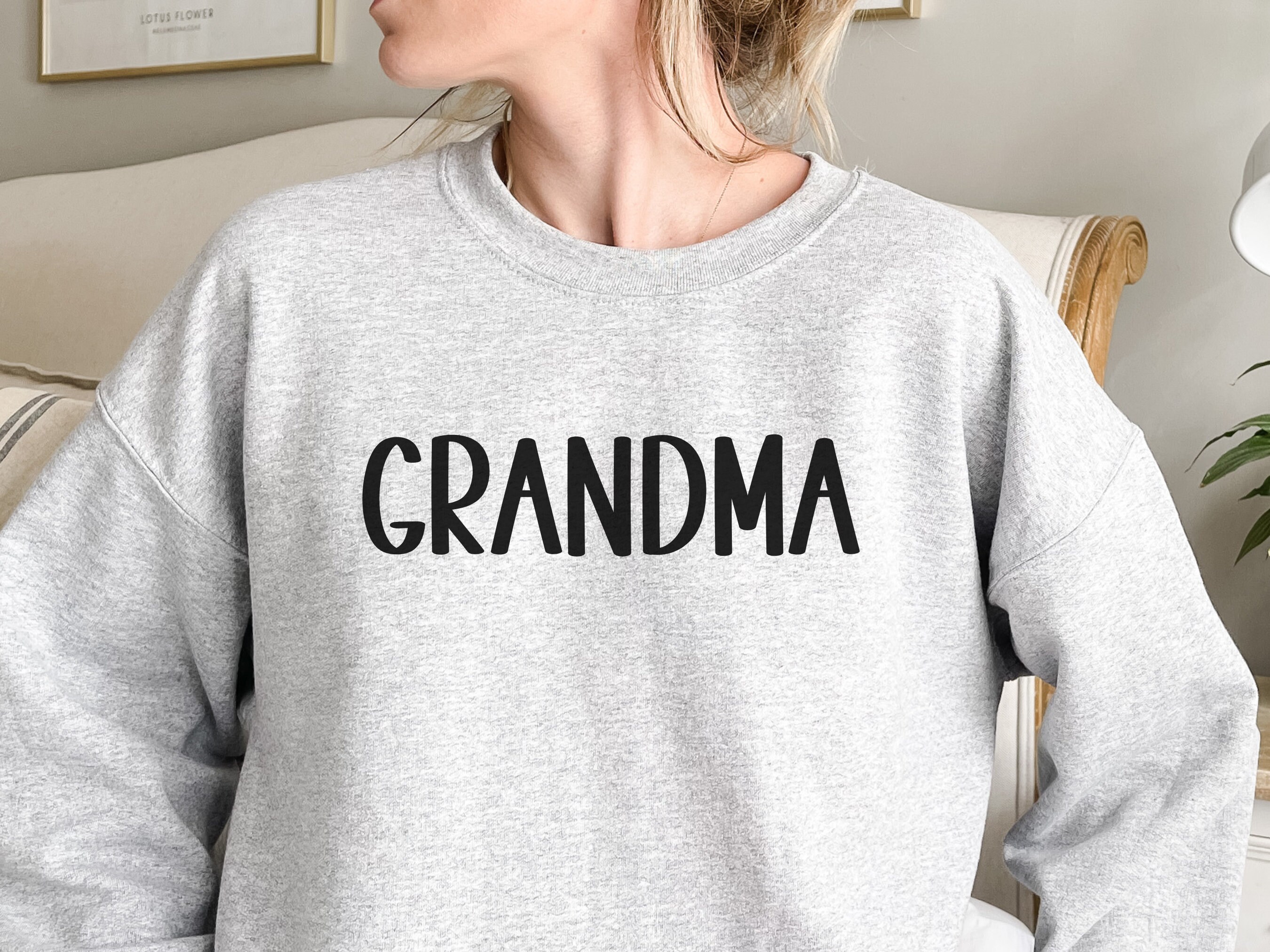 Grandma Sweatshirts New Grandma Crewneck Sweatshirt Gift Etsy