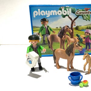 Playmobil Tierarzt mit Ponys 6949 / Playmobil Country Sammlung / Neu im Karton! / Geburtstagsgeschenk Schwester / Freundin Pferdeliebhaberin