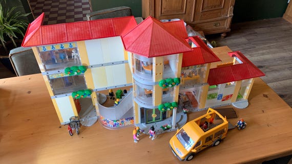 PLAYMOBIL Lotto Scuola: Bac Lechuza Con Pianta E Accessori Entrata Scuola 4324 4480