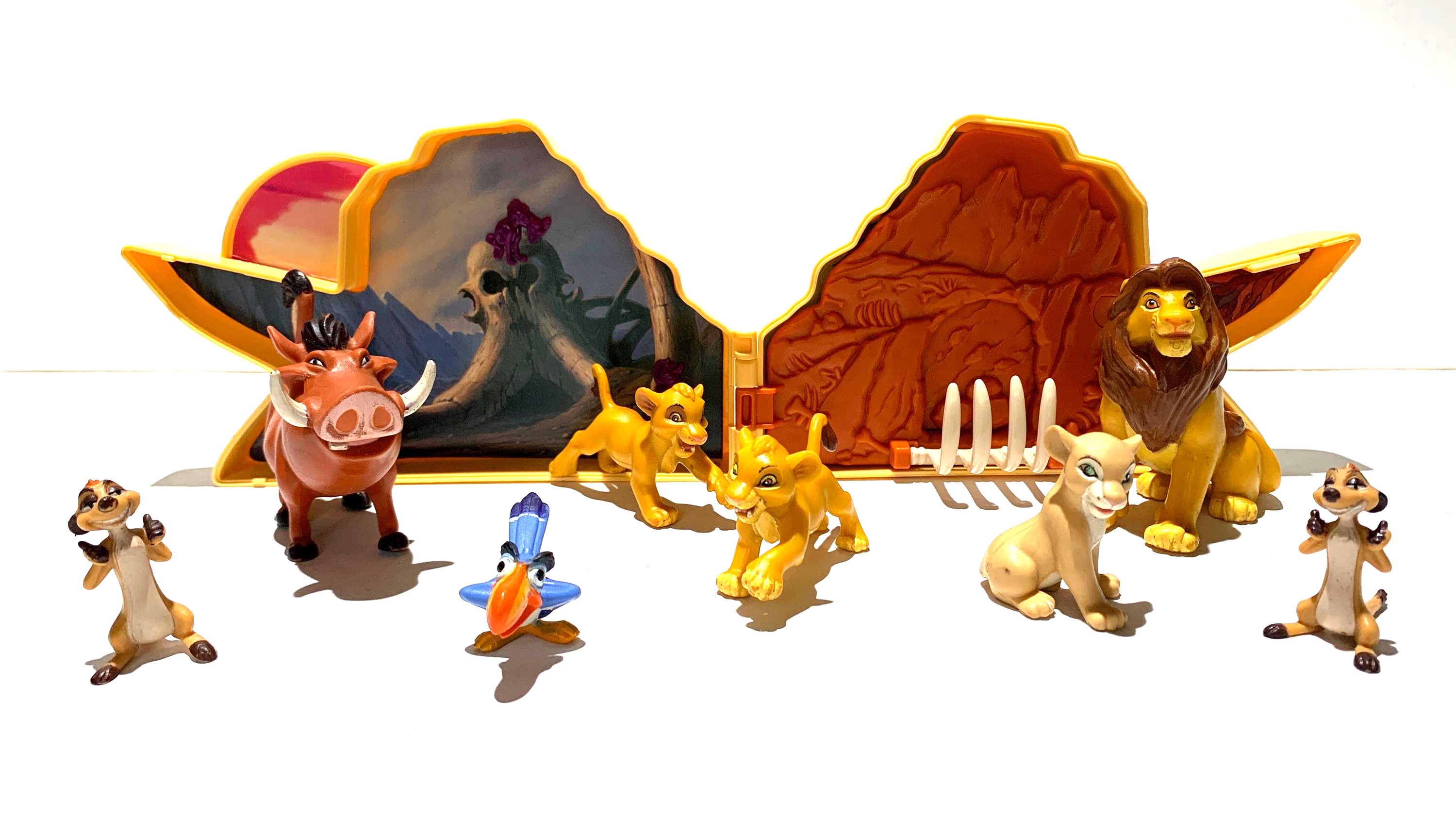 Disney THE LION KING Once Upon a Time / Vintage Playset Walt Disney Action figures collection + 8 figures Mufasa / Simba / Zazu / Timon etc