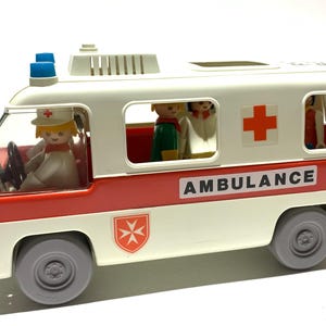 Playmobil Vintage – Set 3157 – Ambulance Et Police – B System Klicky – Occasion